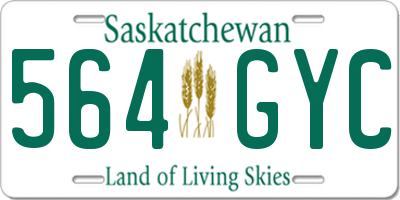 SK license plate 564GYC