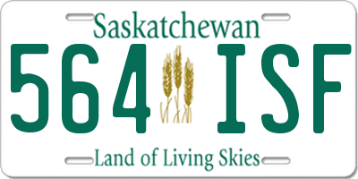SK license plate 564ISF