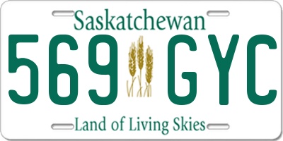 SK license plate 569GYC