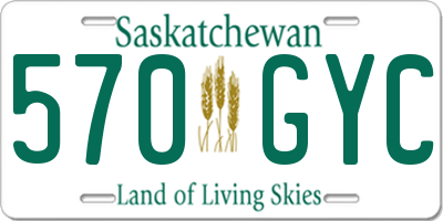 SK license plate 570GYC