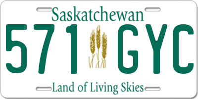 SK license plate 571GYC