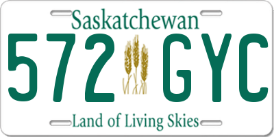 SK license plate 572GYC