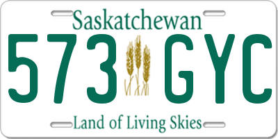 SK license plate 573GYC