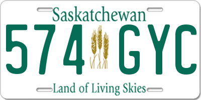 SK license plate 574GYC