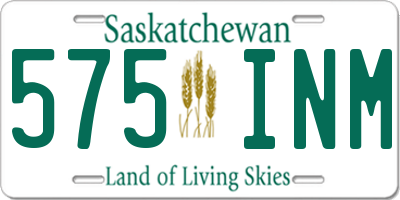 SK license plate 575INM