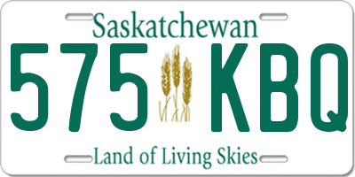 SK license plate 575KBQ