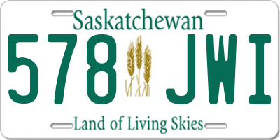 SK license plate 578JWI