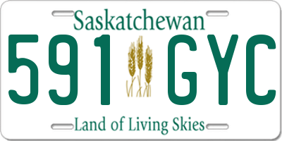 SK license plate 591GYC