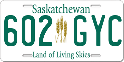 SK license plate 602GYC