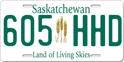 SK license plate 605HHD