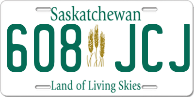 SK license plate 608JCJ