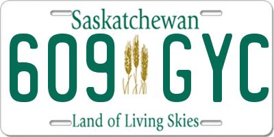 SK license plate 609GYC