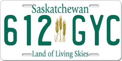 SK license plate 612GYC