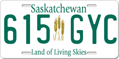 SK license plate 615GYC