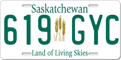 SK license plate 619GYC