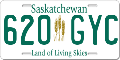 SK license plate 620GYC