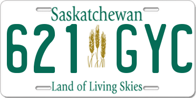 SK license plate 621GYC