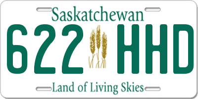SK license plate 622HHD