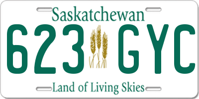 SK license plate 623GYC