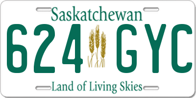 SK license plate 624GYC