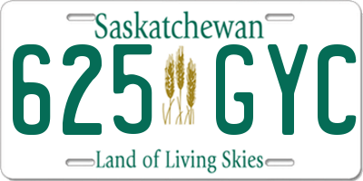 SK license plate 625GYC