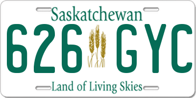 SK license plate 626GYC