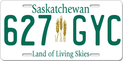 SK license plate 627GYC