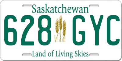 SK license plate 628GYC