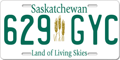 SK license plate 629GYC