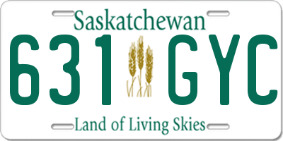 SK license plate 631GYC