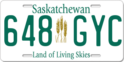 SK license plate 648GYC