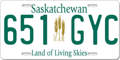 SK license plate 651GYC