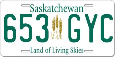 SK license plate 653GYC