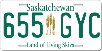 SK license plate 655GYC