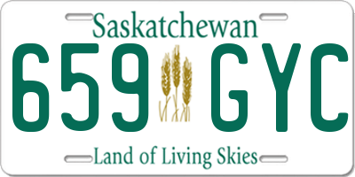 SK license plate 659GYC