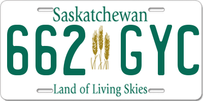 SK license plate 662GYC