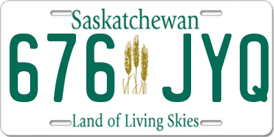 SK license plate 676JYQ