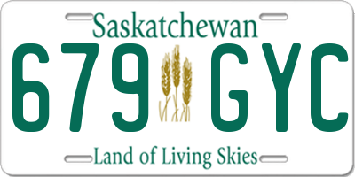 SK license plate 679GYC