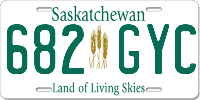 SK license plate 682GYC