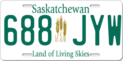 SK license plate 688JYW