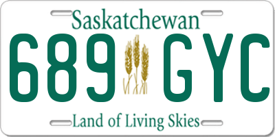 SK license plate 689GYC