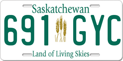 SK license plate 691GYC