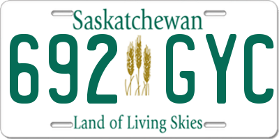 SK license plate 692GYC