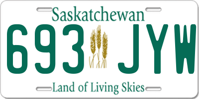 SK license plate 693JYW