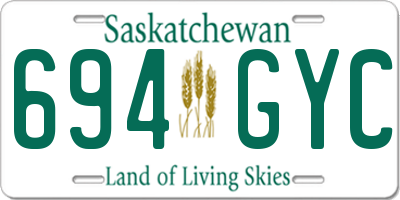 SK license plate 694GYC