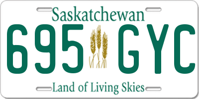 SK license plate 695GYC