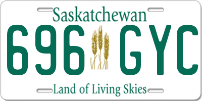 SK license plate 696GYC