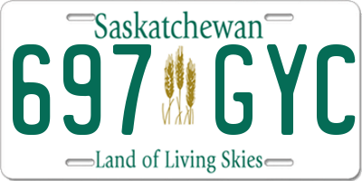 SK license plate 697GYC