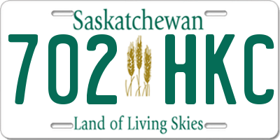 SK license plate 702HKC