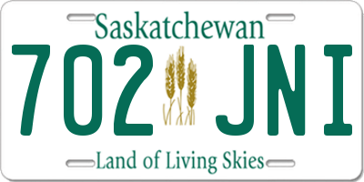SK license plate 702JNI